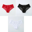 3-Pack Women's Seamless Lace Briefs – Breathable Mid-Waist Comfort