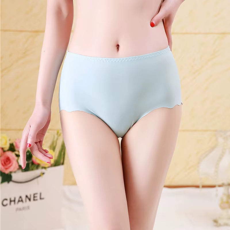 Large Size Panties for Women Underwear Ladies Big Size Briefs Ice Silk Cotton Crotch plus Size Seamless Panties Female Xxxl 4XL