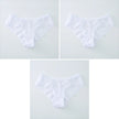 3-Pack Women's Seamless Lace Briefs – Breathable Mid-Waist Comfort