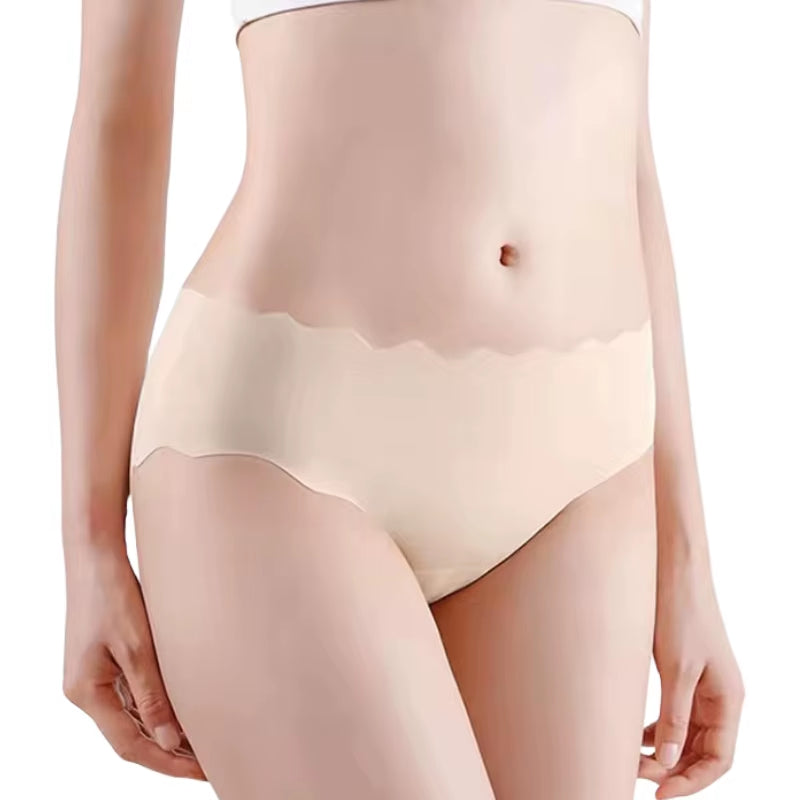 1Pc Ice Silk Panties for Women Low Waist Briefs Panties Seamless Underwear Breathable Stretchy Intimates Sexy Lingerie M-XL