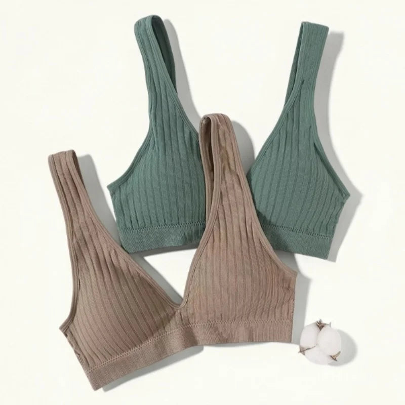 Seamless Bra Women Tube Tops Deep V Bra Top Sexy Underwear Female Intimates Soft Bandeau Bra Breathable Sports Bralette Top