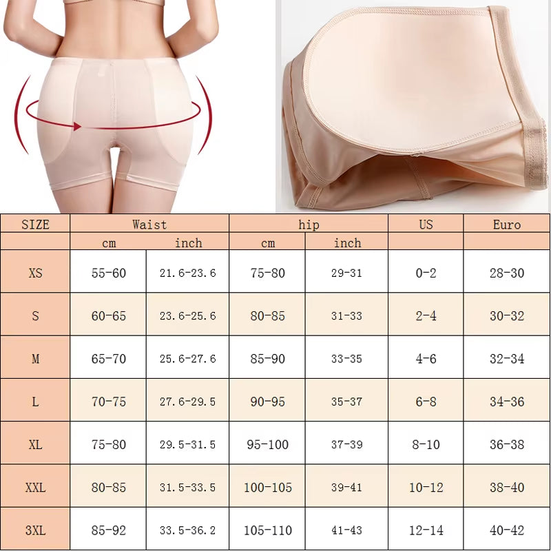 GUUDIA Butt Lifter Shaper Women Ass Padded Panties Slimming Underwear Body Shaper Hip Enhancer Sexy Tummy Control Panties Waist