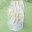 4Pcs/Set High Waist Slimming Underwear Women Seamless Panties Ice Silk Ladies Panty Traceless Briefs Body Shaper Female Lingerie
