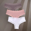 3-Pack Cotton Lace Briefs – Soft Everyday Comfort