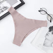 3Pcs/Set Seamless Panties Ice Silk Women Underwear Low Rise V-Waist Briefs Cotton Crotch Quick-Drying Sports Underwear
