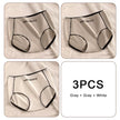3PCS Pure Cotton Seamless Panties for Women Letter Comfort Sports High Waist Female Lingerie Underpants COTTON PANTI WOMAN Soft