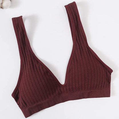Seamless Bra Women Tube Tops Deep V Bra Top Sexy Underwear Female Intimates Soft Bandeau Bra Breathable Sports Bralette Top