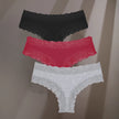 3-Pack Cotton Lace Briefs – Soft Everyday Comfort