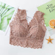 Breathable Female Vest Sexy Lace Bra Beauty Back Women Wire Free Push up Bralette Underwear Seamless Wireless Gather Brassiere