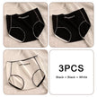 3PCS Pure Cotton Seamless Panties for Women Letter Comfort Sports High Waist Female Lingerie Underpants COTTON PANTI WOMAN Soft