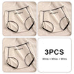 3PCS Pure Cotton Seamless Panties for Women Letter Comfort Sports High Waist Female Lingerie Underpants COTTON PANTI WOMAN Soft