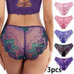 3Pcs Women Panties Girls Sexy Lace Underpant plus Size Pretty Underwear Female Seamless Low Waist Breathable Briefs Female Panty