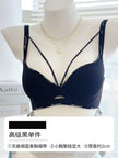 Leopard Lace Bras for Women Push up Lift Small Bust Full Coverage Wireless Sexy Bralette anti Sagging Lingerie