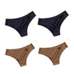 4Pcs/Set Seamless Panties Women Sexy Underwear Ice Silk Underpants Low Waist G-String Female Soft Solid Ultra-Thin Briefs