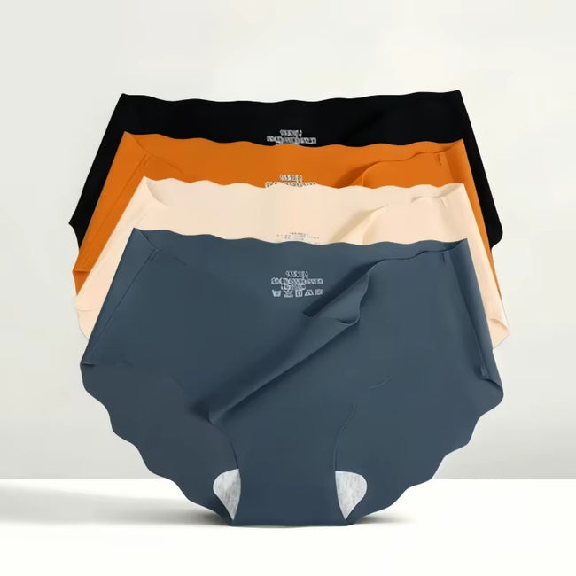 1Pc Ice Silk Panties for Women Low Waist Briefs Panties Seamless Underwear Breathable Stretchy Intimates Sexy Lingerie M-XL