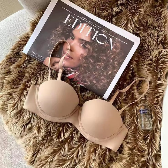 Seamless Push-Up Bras for Women 1/2 Cup Padded Solid Color Bra Non-Wire Brassiere Comfort Fixed Cup Underwear Sexy Lingerie S-XL