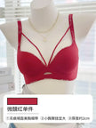 Leopard Lace Bras for Women Push up Lift Small Bust Full Coverage Wireless Sexy Bralette anti Sagging Lingerie