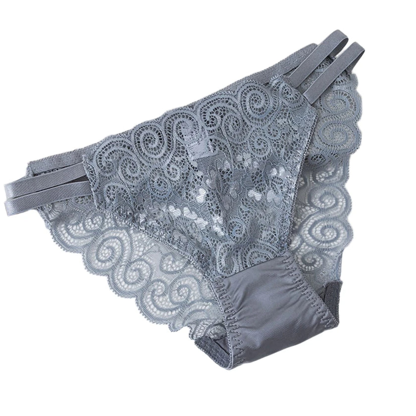 1PC Women’s Lace Cotton Brief – Soft, Breathable Everyday Comfort
