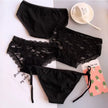4Pieces/Lot Women Panties Cotton Sexy Lace Underpants Black White Gray 3Colors Bow-Knot Briefs Girls Soft Knickers