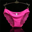 Women's Seamless Lace Briefs – Breathable Cotton Comfort (1 Pair)