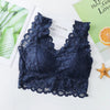 Breathable Female Vest Sexy Lace Bra Beauty Back Women Wire Free Push up Bralette Underwear Seamless Wireless Gather Brassiere