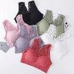 Women'S Sports Bra plus Size Women Bra Push up Sexy Lace Underwear Sleep Yoga Sports Bra Vest with Pad Underwear Gym Top Bras