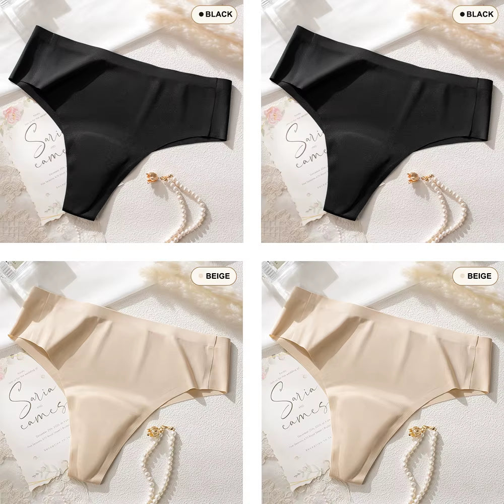 4Pcs Camel Toe Proof Thong Seamless Panties Invisible Camel Toe Concealer Cover Cameltoe Prevention Underwear for Leggings Gym