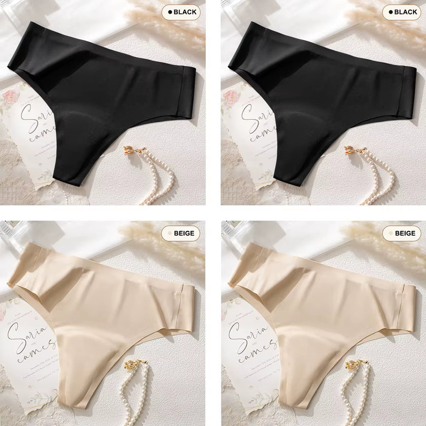 4Pcs Camel Toe Proof Thong Seamless Panties Invisible Camel Toe Concealer Cover Cameltoe Prevention Underwear for Leggings Gym