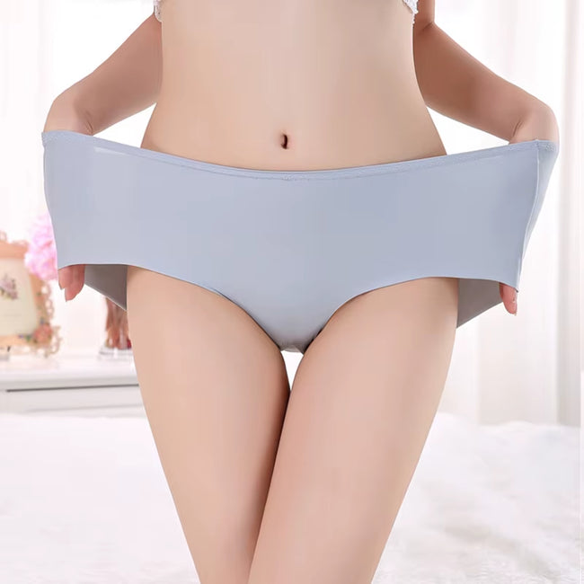 Large Size Panties for Women Underwear Ladies Big Size Briefs Ice Silk Cotton Crotch plus Size Seamless Panties Female Xxxl 4XL