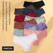 3-Pack Cotton Lace Brazilian Panties – Soft Low-Rise Everyday Comfort