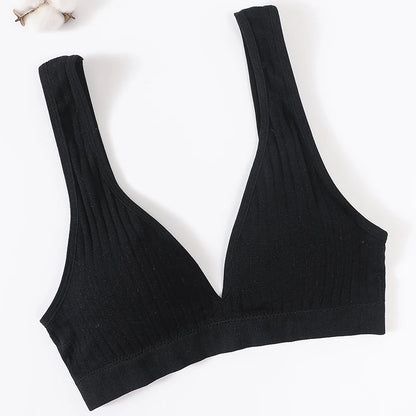 Seamless Bra Women Tube Tops Deep V Bra Top Sexy Underwear Female Intimates Soft Bandeau Bra Breathable Sports Bralette Top