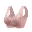 L-5XL Women Large Bra Push up Ice Silk Seamless Upper Bralette Lace Wireless Summer Bras plus Size Top Lingerie Underwear 15019