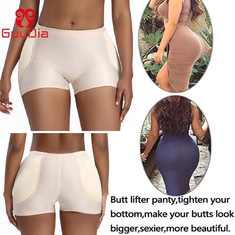GUUDIA Butt Lifter Shaper Women Ass Padded Panties Slimming Underwear Body Shaper Hip Enhancer Sexy Tummy Control Panties Waist
